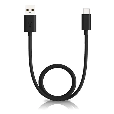 USB töltő- és adatkábel, USB Type-C, 100 cm, 3000 mA, Motorola, fekete, gyári, SKN6473A