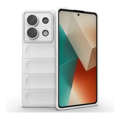 Xiaomi Redmi Note 13 5G, Szilikon tok, közepesen ütésálló, 3D minta, fehér