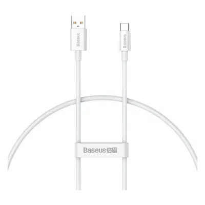 USB töltő- és adatkábel, USB Type-C, 25 cm, 6000mA, 100W, törésgátlóval, gyorstöltés, PD, QC, Ba