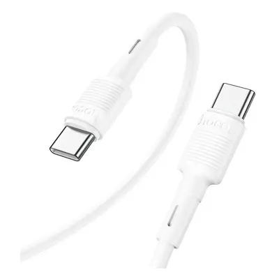 USB Type-C töltő- és adatkábel, USB Type-C, 100cm, 60W, gyorstöltés, PD, Hoco X83 Victory, fehér