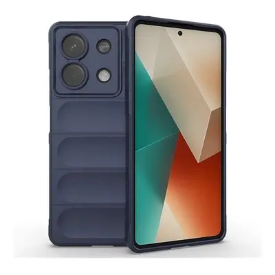 Xiaomi Redmi Note 13 5G, Szilikon tok, közepesen ütésálló, 3D minta, sötétkék