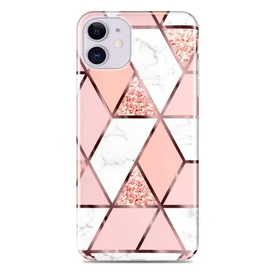 Apple iPhone 6 Plus / 6S Plus, Szilikon tok, sokszöges márvány minta, Wooze Geometric Marble, sz