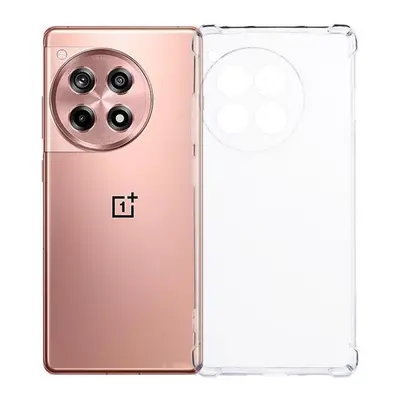 OnePlus 12R / Ace 3, Szilikon tok, közepesen ütésálló, légpárnás sarok, átlátszó