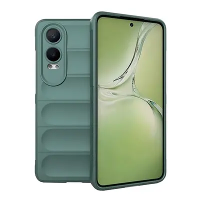 OnePlus Nord CE 4 Lite, Szilikon tok, közepesen ütésálló, 3D minta, sötétzöld