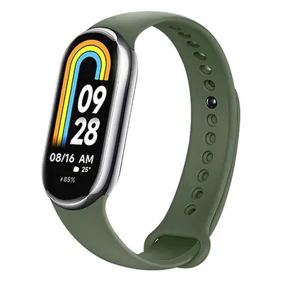 Xiaomi Mi Smart Band 8, szilikon pótszíj, állítható, TP IconBand, sötétzöld