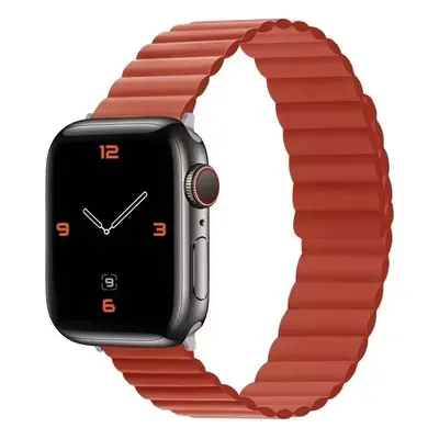 Apple Watch 4-6, SE, SE (2022) (38 / 40 mm) / Watch 7-9 (41 mm), szilikon pótszíj, mágneses zár,