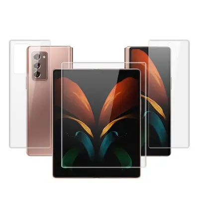 Samsung Galaxy Z Fold2 5G SM-F916B, Kijelzővédő fólia (az íves részre is!), IMAK, Clear Prémium,