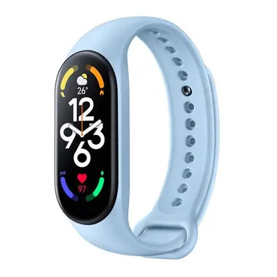 Xiaomi Mi Smart Band 7, szilikon pótszíj, állítható, világoskék, gyári