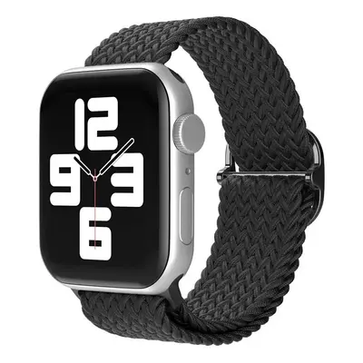 Apple Watch 4-6, SE, SE (2022) (38 / 40 mm) / Watch 7-9 (41 mm), textíl pótszíj, körpánt, szőtt 