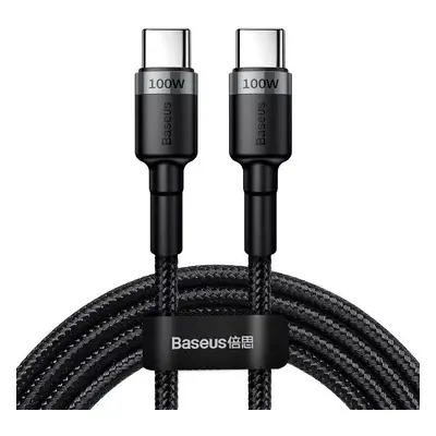 USB Type-C töltő- és adatkábel, USB Type-C, 200 cm, 5000 mA, törésgátlóval, gyorstöltés, PD, cip