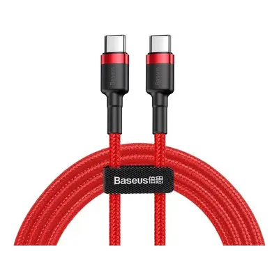 USB Type-C töltő- és adatkábel, USB Type-C, 100 cm, 3000 mA, 60W, törésgátlóval, gyorstöltés, PD