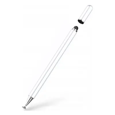 Univerzális toll, (bármilyen kapacitív kijelzőhöz), Charm Stylus Pen, feher/ezust