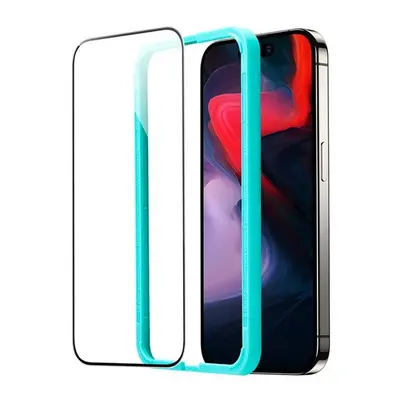 Apple iPhone 15 Pro Max, Kijelzővédő fólia, ütésálló fólia (az íves részre is!), Tempered Glass 