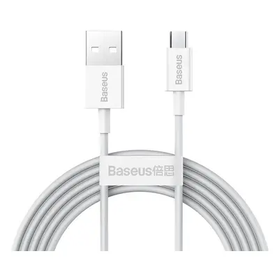 USB töltő- és adatkábel, microUSB, 200 cm, 2000 mA, törésgátlóval, gyorstöltés, Baseus Superior,