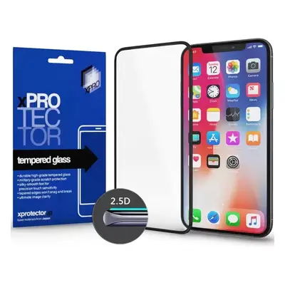 Apple iPhone X / XS / 11 Pro, Kijelzővédő, ütésálló fólia (az íves részre is!), Tempered Glass (