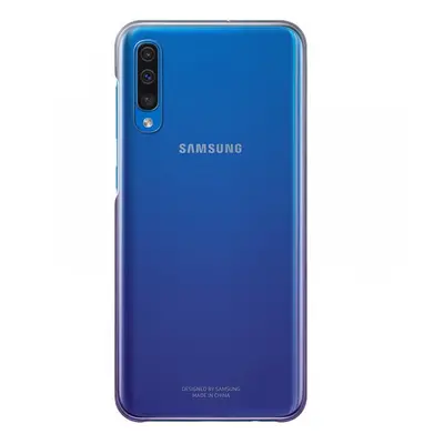 Samsung Galaxy A50 SM-A505F, Műanyag hátlap védőtok, gyári, átlátszó/lila