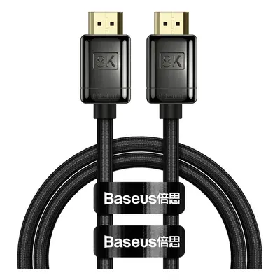 Adatkábel, HDMI - HDMI, v2.1, 200 cm, 8K, 3D, 60 Hz, alumínium, Baseus High Definition, WKGQ0001