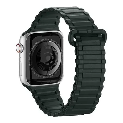 Apple Watch 1-6, SE, SE (2022) (38 / 40 mm) / Watch 7-8 (41 mm), szilikon pótszíj, mágneses zár,