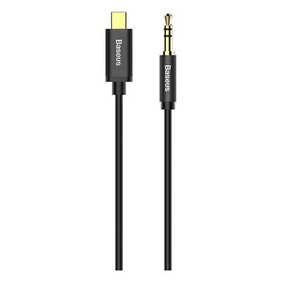 Audió kábel, USB Type-C, 1 x 3,5 mm jack, 120 cm, Baseus Yiven M01, fekete