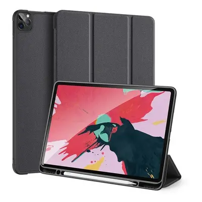 Apple iPad Pro 12.9 (2020), mappa tok, Smart Case, Apple Pencil tartóval, Dux Ducis Domo, fekete