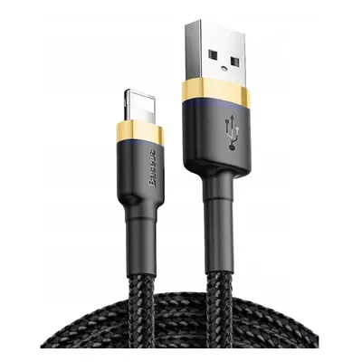 USB töltő- és adatkábel, Lightning, 100 cm, 2400 mA, törésgátlóval, gyorstöltés, cipőfűző minta,