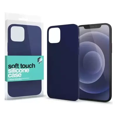 Apple iPhone 15, Szilikon tok, Xprotector Soft Touch, sötétkék