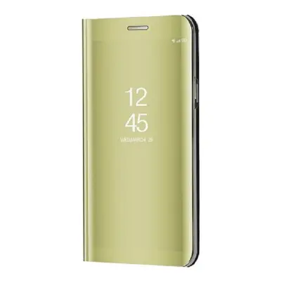 Samsung Galaxy A90 5G SM-A908B, Oldalra nyíló tok, hívás mutatóval, Smart View Cover, arany (utá