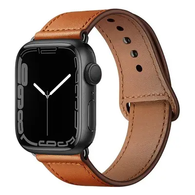 Apple Watch 4-6, SE, SE (2022) (38 / 40 mm) / Watch 7-9 (41 mm), bőr pótszíj, állítható, TP Leat