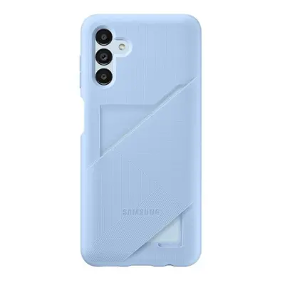 Samsung Galaxy A13 5G SM-A136U, Szilikon tok, kártyatartóval, világoskék, gyári