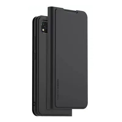 Xiaomi Redmi 9C / 9C NFC, Oldalra nyíló tok, stand, kártyatartóval, fekete, gyári