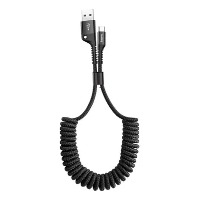 USB töltő- és adatkábel, USB Type-C, 100 cm, 2000 mA, spirálkábel, Baseus Fish Eye Spring, CATSR