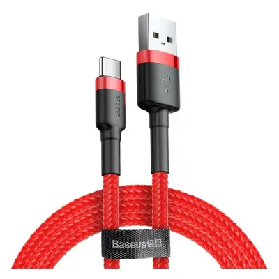 USB töltő- és adatkábel, USB Type-C, 50 cm, 3000 mA, törésgátlóval, gyorstöltés, cipőfűző minta,