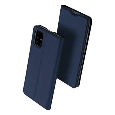 Realme C35 / Narzo 50A Prime, Oldalra nyíló tok, stand, Dux Ducis, sötétkék