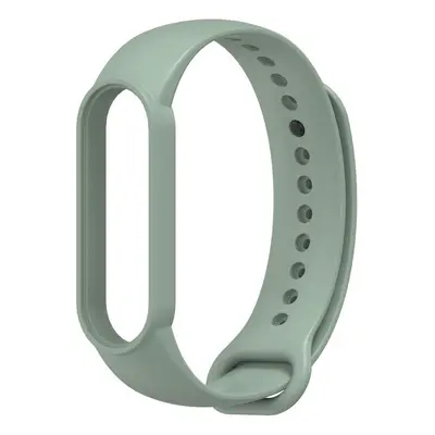 Xiaomi Mi Band 5 / Mi Band 6 / Mi Smart Band 7, szilikon pótszíj, állítható, TP IconBand, olive-