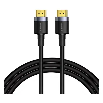 Adatkábel, HDMI - HDMI, v2.0, 100 cm, 4K, 3D, 60 Hz, Baseus Cafule, CADKLF-E01, fekete/szürke