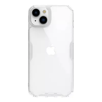 Apple iPhone 15 Plus, Szilikon tok, műanyag hátlap, ultravékony, Nillkin Nature Pro, átlátszó