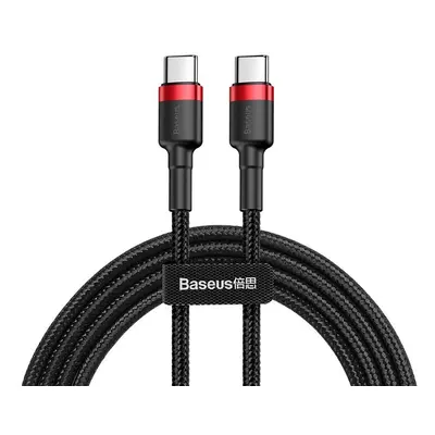 USB Type-C töltő- és adatkábel, USB Type-C, 200 cm, 3000 mA, 60W, törésgátlóval, gyorstöltés, PD