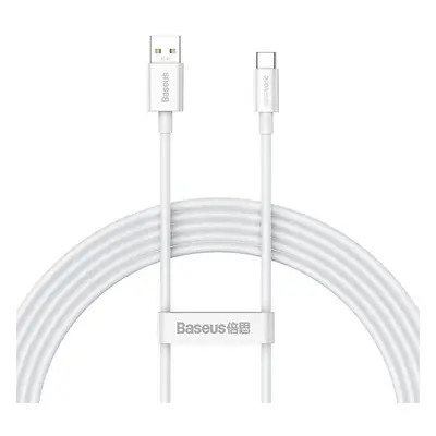 USB töltő- és adatkábel, USB Type-C, 200 cm, 65W, törésgátlóval, gyorstöltés, Baseus Superior, C