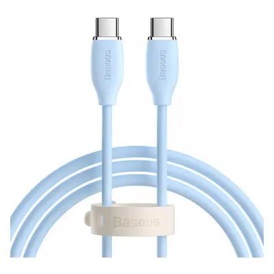 USB Type-C töltő- és adatkábel, USB Type-C, 120 cm, 5000 mA, 100W, gyorstöltés, Baseus Jelly Liq