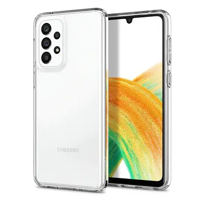 Samsung Galaxy A33 5G SM-A336B, Műanyag hátlap védőtok + szilikon keret, Spigen Ultra Hybrid, át