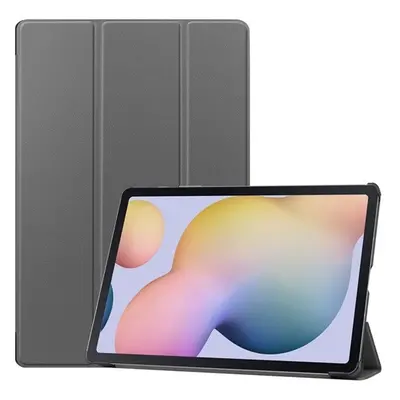 Samsung Galaxy Tab S7 Plus 12.4 / Tab S7 FE 12.4 / Tab S8 Plus 12.4, mappa tok, Trifold, szürke