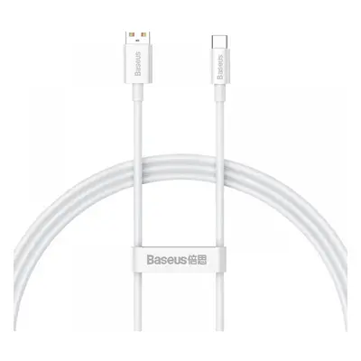 USB töltő- és adatkábel, USB Type-C, 100 cm, 6000mA, 100W, törésgátlóval, gyorstöltés, PD, QC, B