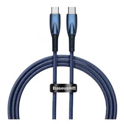 USB Type-C töltő- és adatkábel, USB Type-C, 100 cm, 5000 mA, 100W, törésgátlóval, gyorstöltés, P