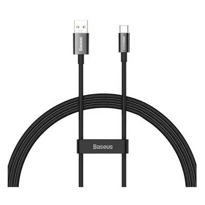 USB töltő- és adatkábel, USB Type-C, 100 cm, 65W, törésgátlóval, gyorstöltés, Baseus Superior, C