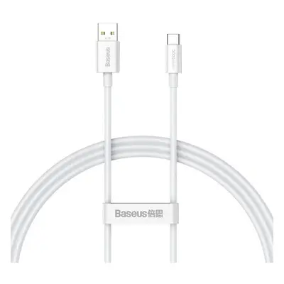 USB töltő- és adatkábel, USB Type-C, 100 cm, 65W, törésgátlóval, gyorstöltés, Baseus Superior, C