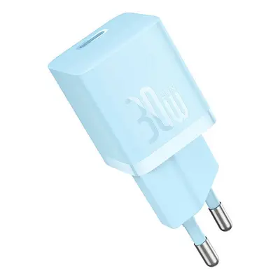 Hálózati töltő adapter, 30W, USB Type-C aljzat, gyorstöltés, PD, GaN5, Baseus GaN5 Mini, világos