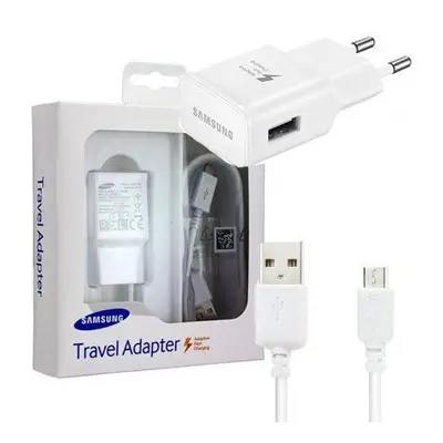 Hálózati töltő adapter, 5V / 2000mA, USB aljzat, Samsung, fehér, gyári