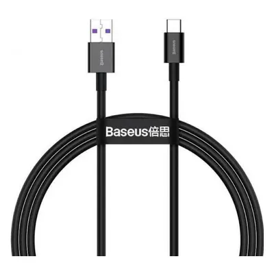 USB töltő- és adatkábel, USB Type-C, 200 cm, 6000 mA, 66W, törésgátlóval, gyorstöltés, Baseus CA