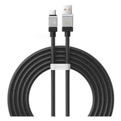 USB töltő- és adatkábel, USB Type-C, 200 cm, 6000 mA, 100W, törésgátlóval, gyorstöltés, Baseus C