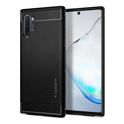 Samsung Galaxy Note 10 Plus / 10 Plus 5G SM-N975 / N976, Szilikon tok, Spigen Rugged Armor, karb